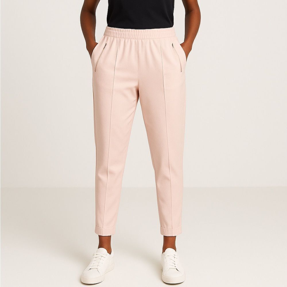 Revolve Light Pink Ankle Pants Trousers